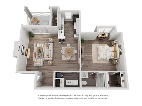 bedroom floor plan an opens a dialog at The Madison at Adams Farm, North Carolina, 27407